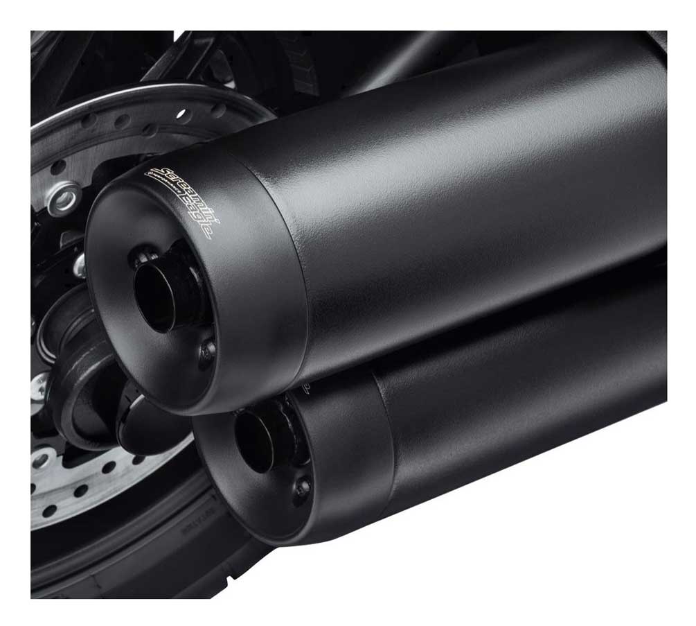 Harley-Davidson Free Shipping - Harley-Davidson Brushed Satin Black 4.5 in. End Caps, Fits FXFB & FXFBS 65100122 - Free Shipping on many products plus Orders Over $99
