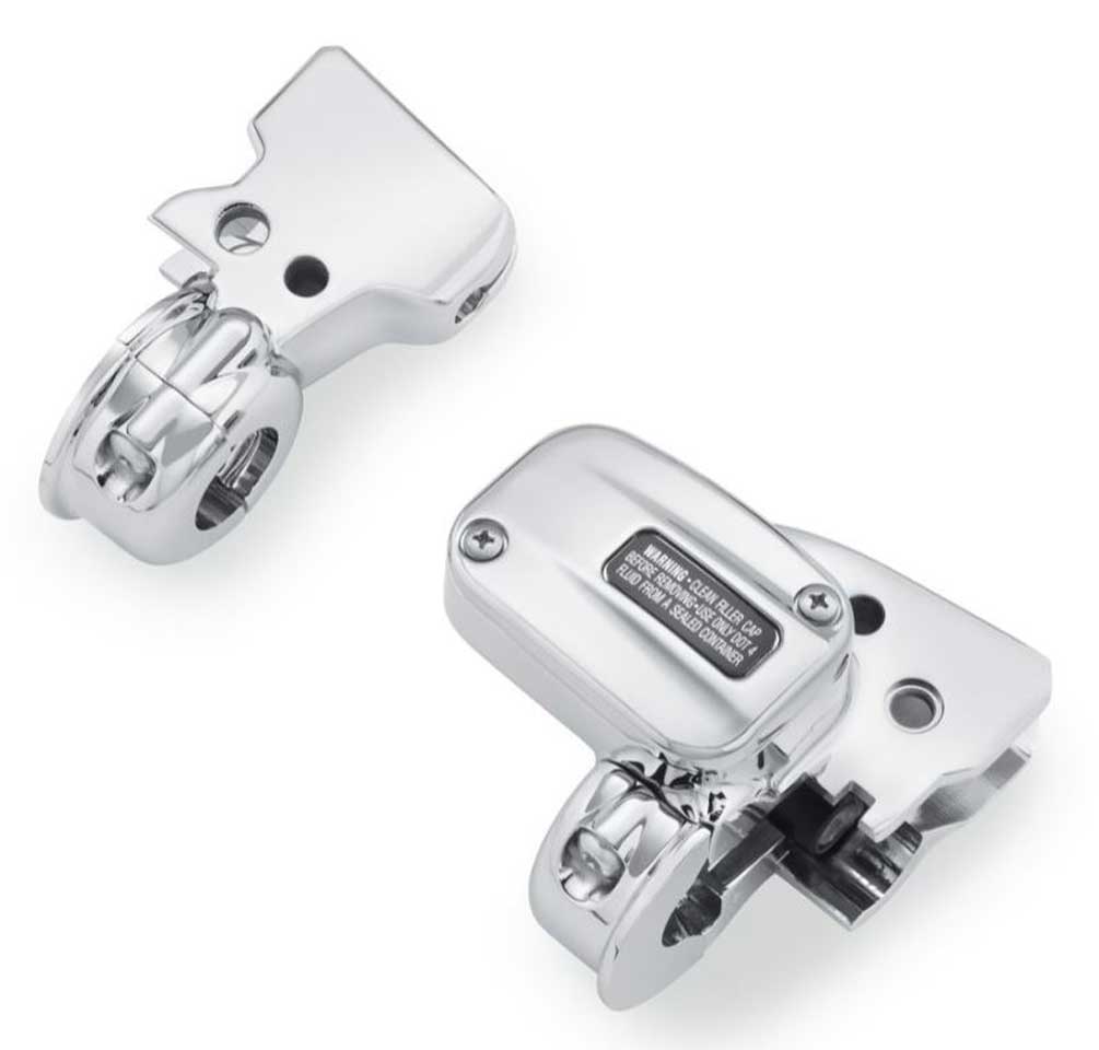 Harley-Davidson Clutch Bracket & Master Cylinder Reservior Kit - Chrome 41700480 - Wisconsin Harley-Davidson