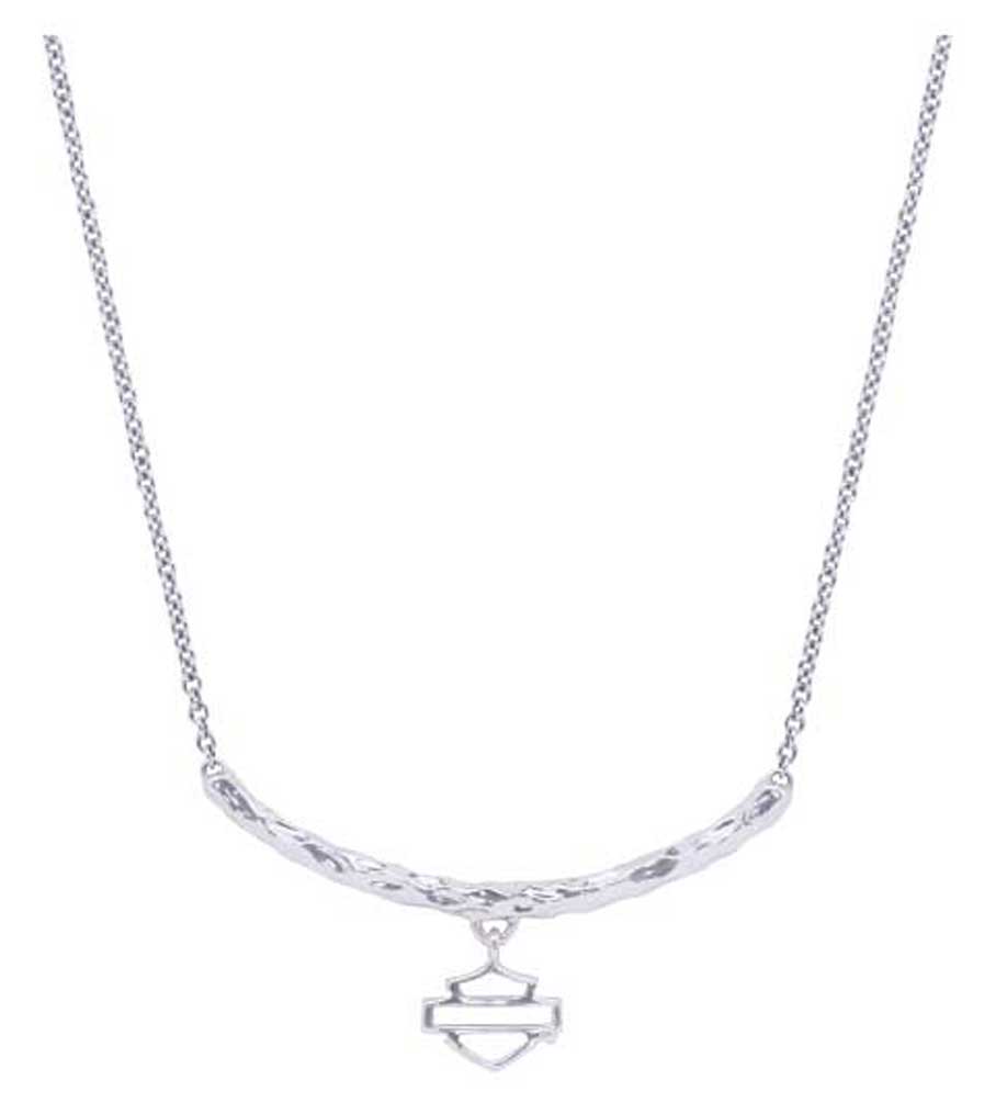 Harley-Davidson Women's H-D Delicate Bar & Shield Chain Necklace HDN0376 - Wisconsin Harley-Davidson
