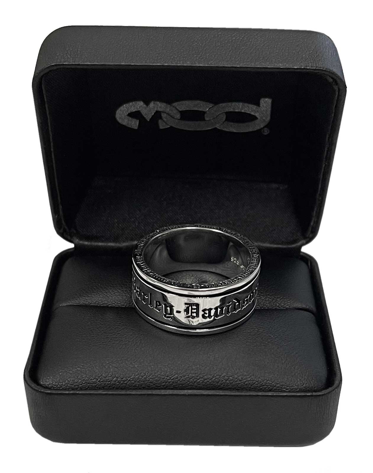 Harley-Davidson Free Shipping - Harley-Davidson Men's Old English Script Band Ring, Sterling Silver HDR0481 - Free Shipping on many products plus Orders Over $99