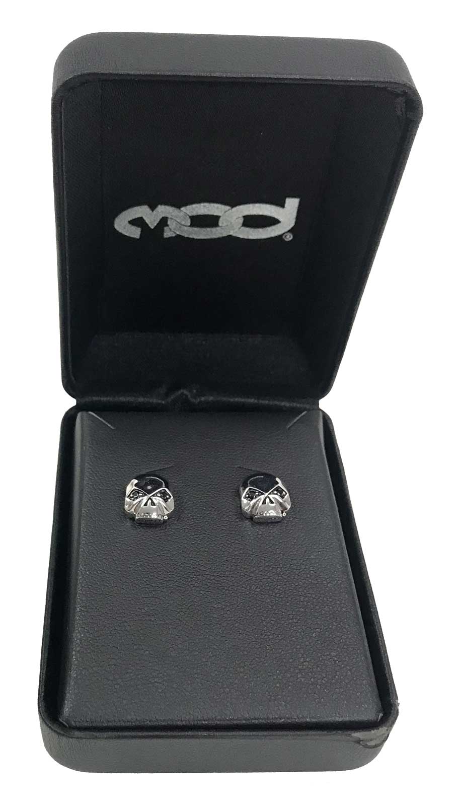 Harley-Davidson Women's Sterling Silver Skull Emblem Post Earrings HDE0377 - No Hassle Returns at Wisconsin Harley