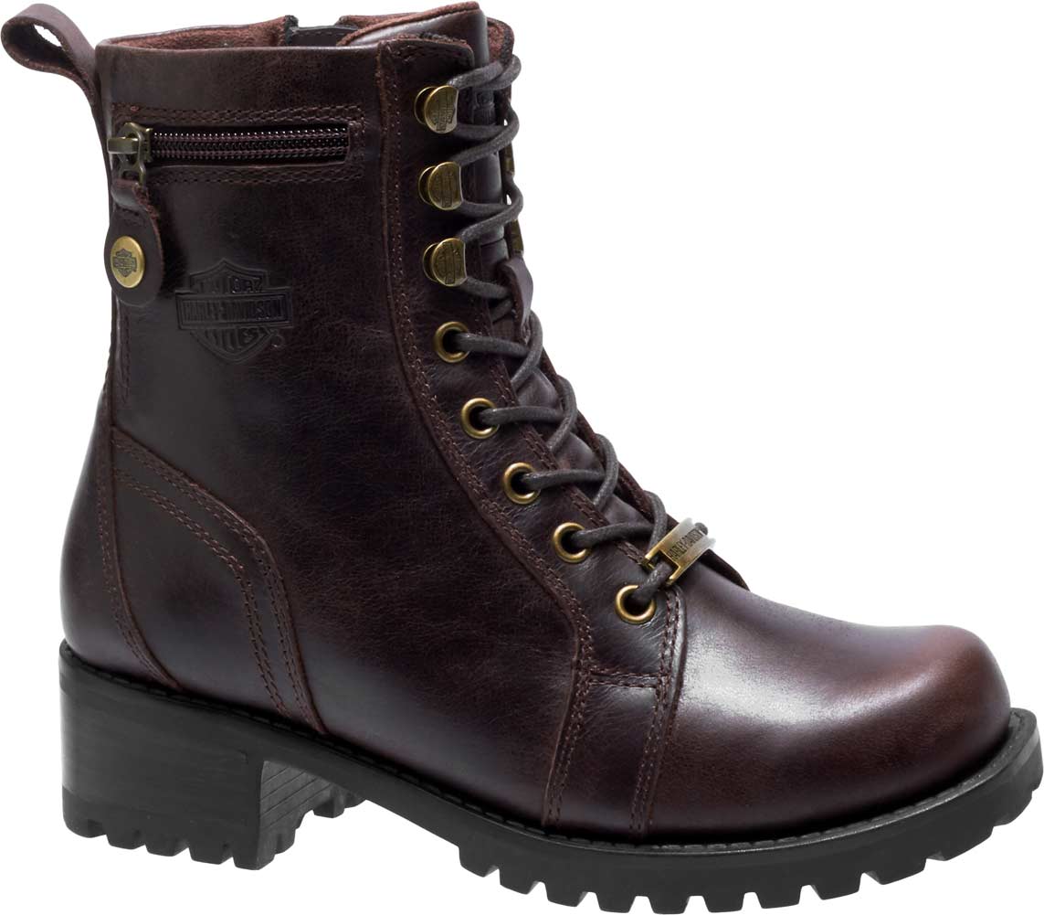 Harley-Davidson Women's Keeler 6-Inch Motorcycle Boots D84331 (Brown, 5) - Wisconsin Harley-Davidson
