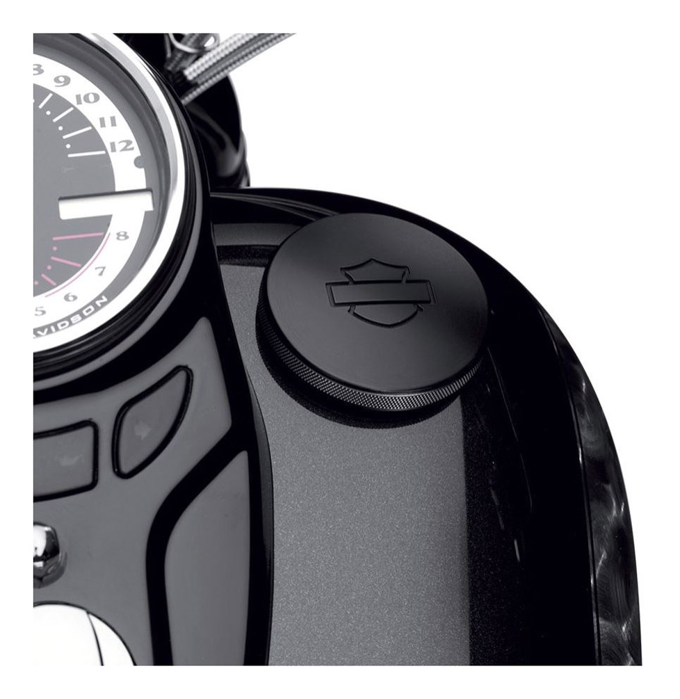 Harley-Davidson Diamond Black Right Side Fuel Cap, Multi-Fit Item 61100126 - Largest Selection of Harley-Davidson Products