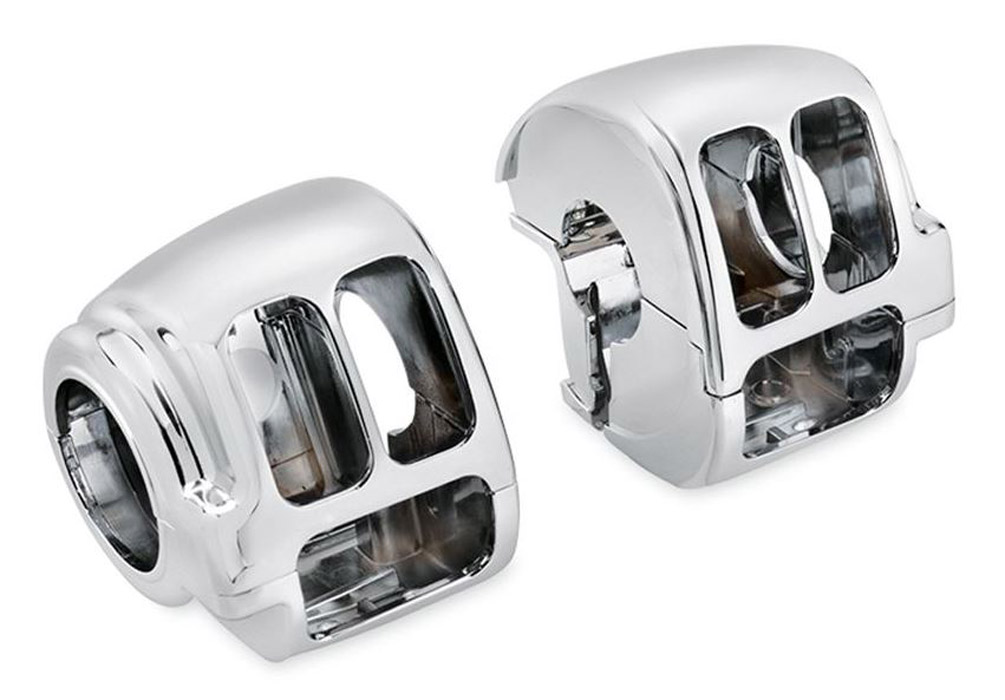 Harley-Davidson Free Shipping - Harley-Davidson Chrome Switch Housing Kit, Fits XL/Dyna/Softail Models 71826-11 - Free Shipping on many products plus Orders Over $99