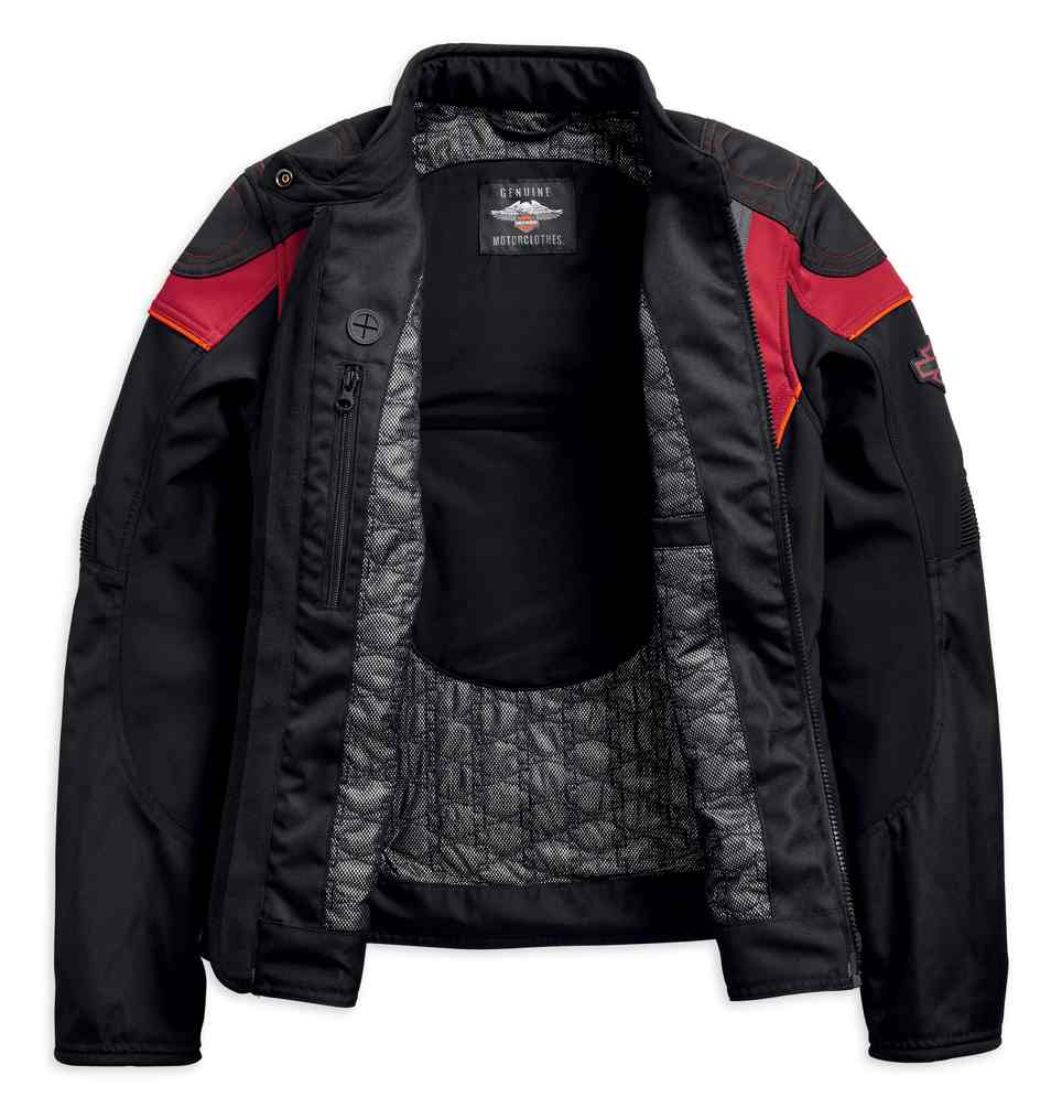 Harley-Davidson Women's Winona Colorblocked Riding Jacket, Gray 97145-19VW - No Hassle Returns at Wisconsin Harley