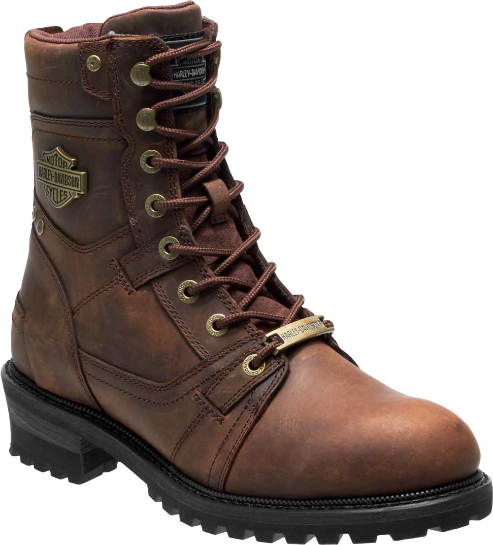 Harley-Davidson Men's Haines 7-Inch Motorcycle Boots D93523 (Brown, 7) - Wisconsin Harley-Davidson
