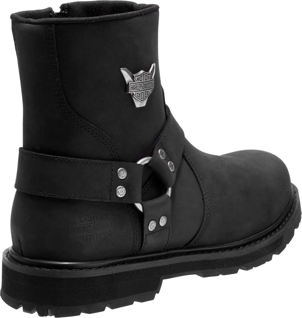 Harley-Davidson Men's Rambert 7-Inch Black Leather Motorcycle Boots D93491 - No Hassle Returns at Wisconsin Harley