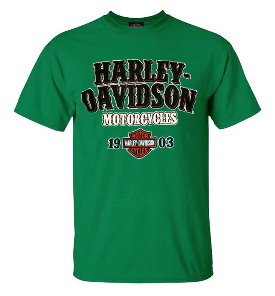 Green harley davidson shirt Clearance
