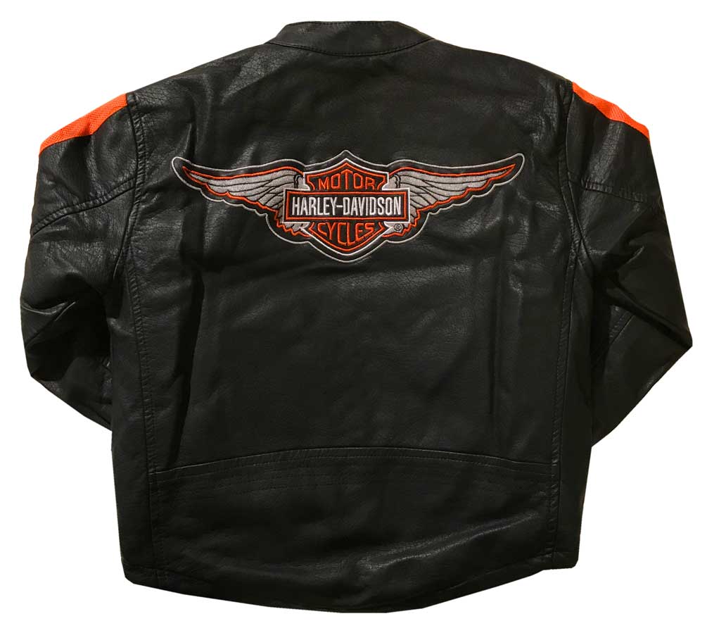 Harley-Davidson® Little Boys' Faux Leather Biker Toddler Jacket