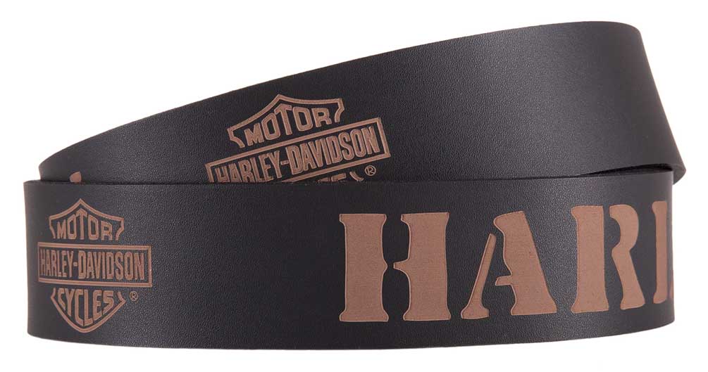 harley davidson cow leather belt