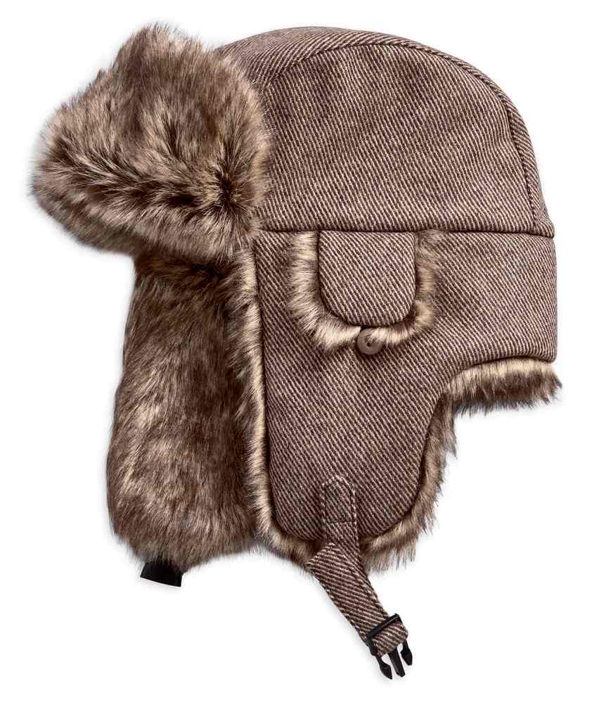 Harley-Davidson Men's Aviator Style Winter Hat w/ Faux Fur Trim 97807-19VM - Wisconsin Harley-Davidson