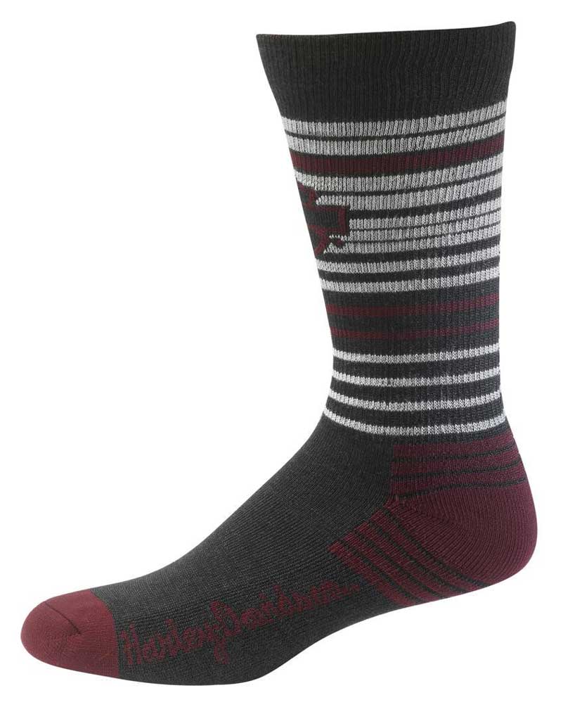 Harley-Davidson Women's Merino Xtreme Performance Socks, Burgundy D89226870-617 - Wisconsin Harley-Davidson