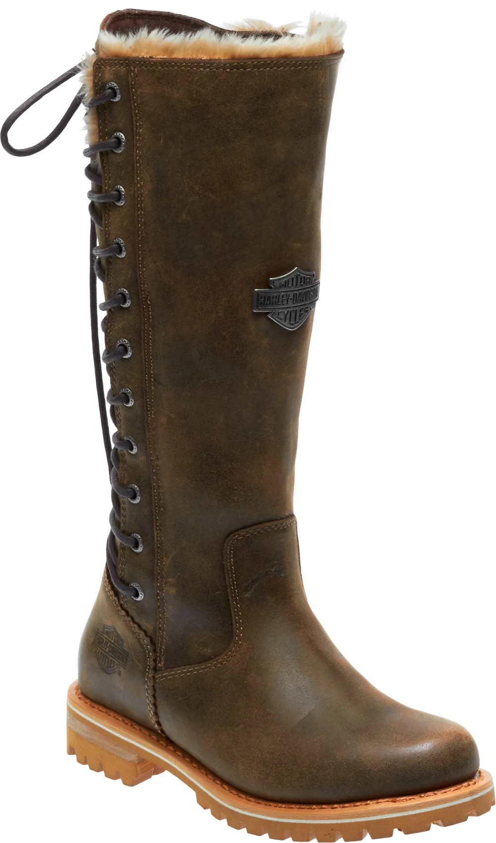 Harley-Davidson Women's Dorland 13.5-Inch Tall Fashion Boots D84322 (Brown, 5) - Wisconsin Harley-Davidson