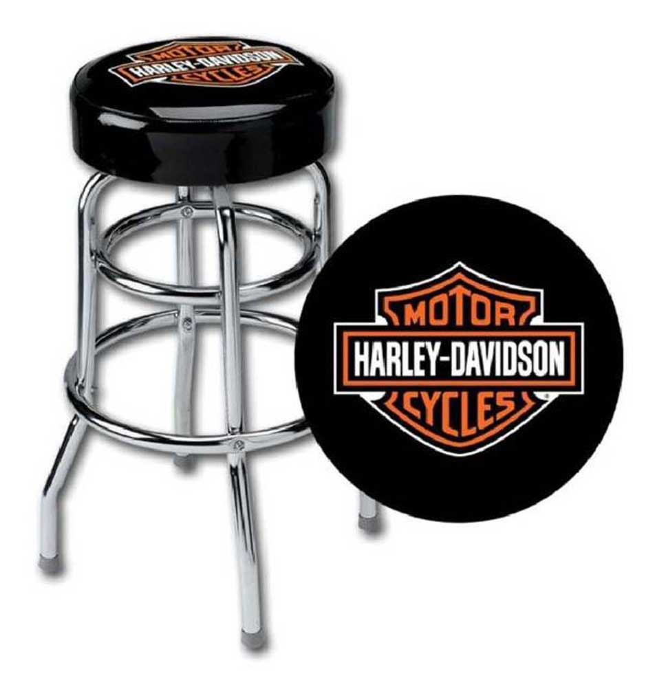 Harley-Davidson Free Shipping - Harley-Davidson Classic Bar & Shield Logo Bar Stools HDL-12116A Set of 2 Stools - Free Shipping on many products plus Orders Over $99