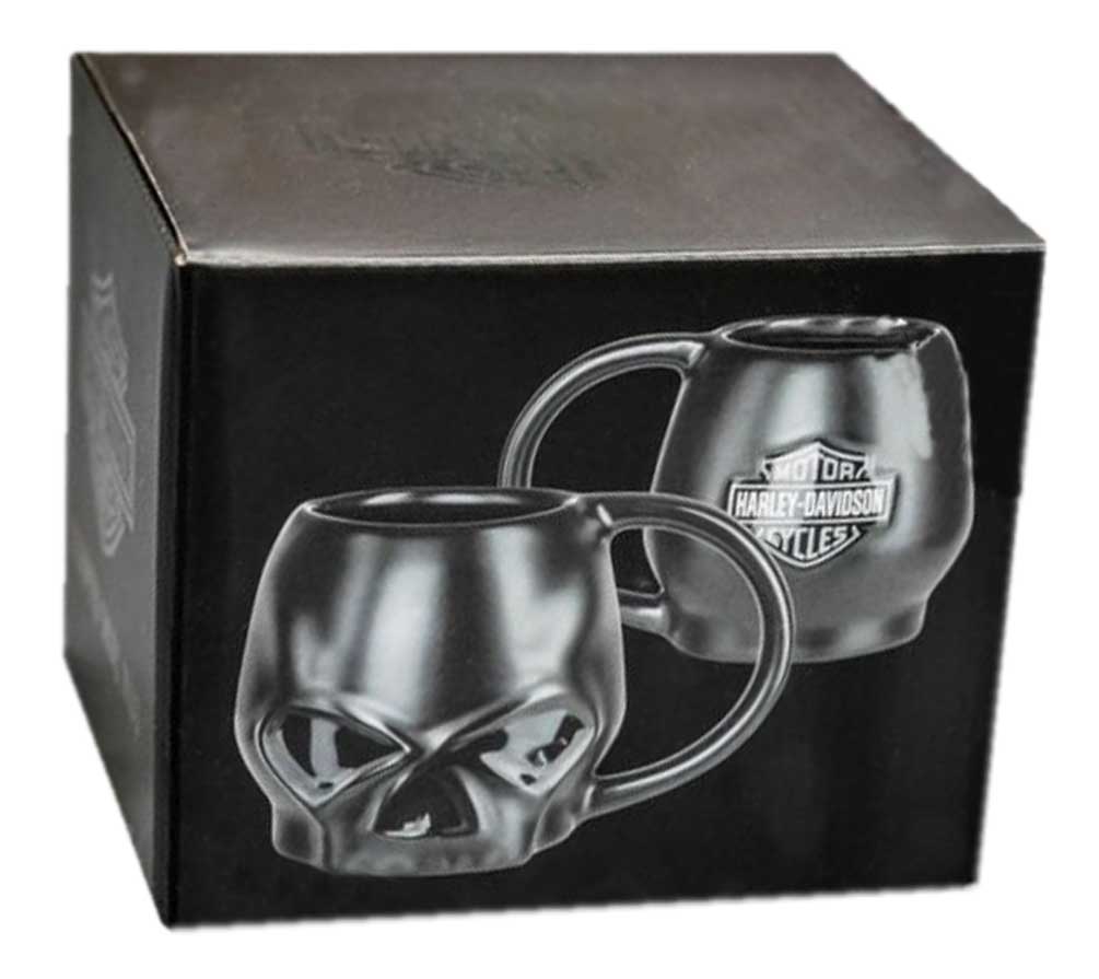 Harley-Davidson® Core Sculpted Skull Coffee Mug, 14 oz. - Matte