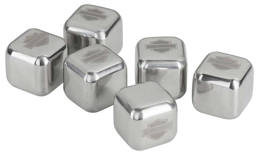Harley-Davidson Stainless Steel Ice Cube Set, 6 Reusable Ice Cubes HDL-18581 - Wisconsin Harley-Davidson
