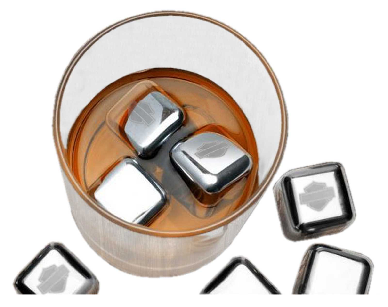 Harley-Davidson Free Shipping - Harley-Davidson Stainless Steel Ice Cube Set, 6 Reusable Ice Cubes HDL-18581 - Free Shipping on many products plus Orders Over $99