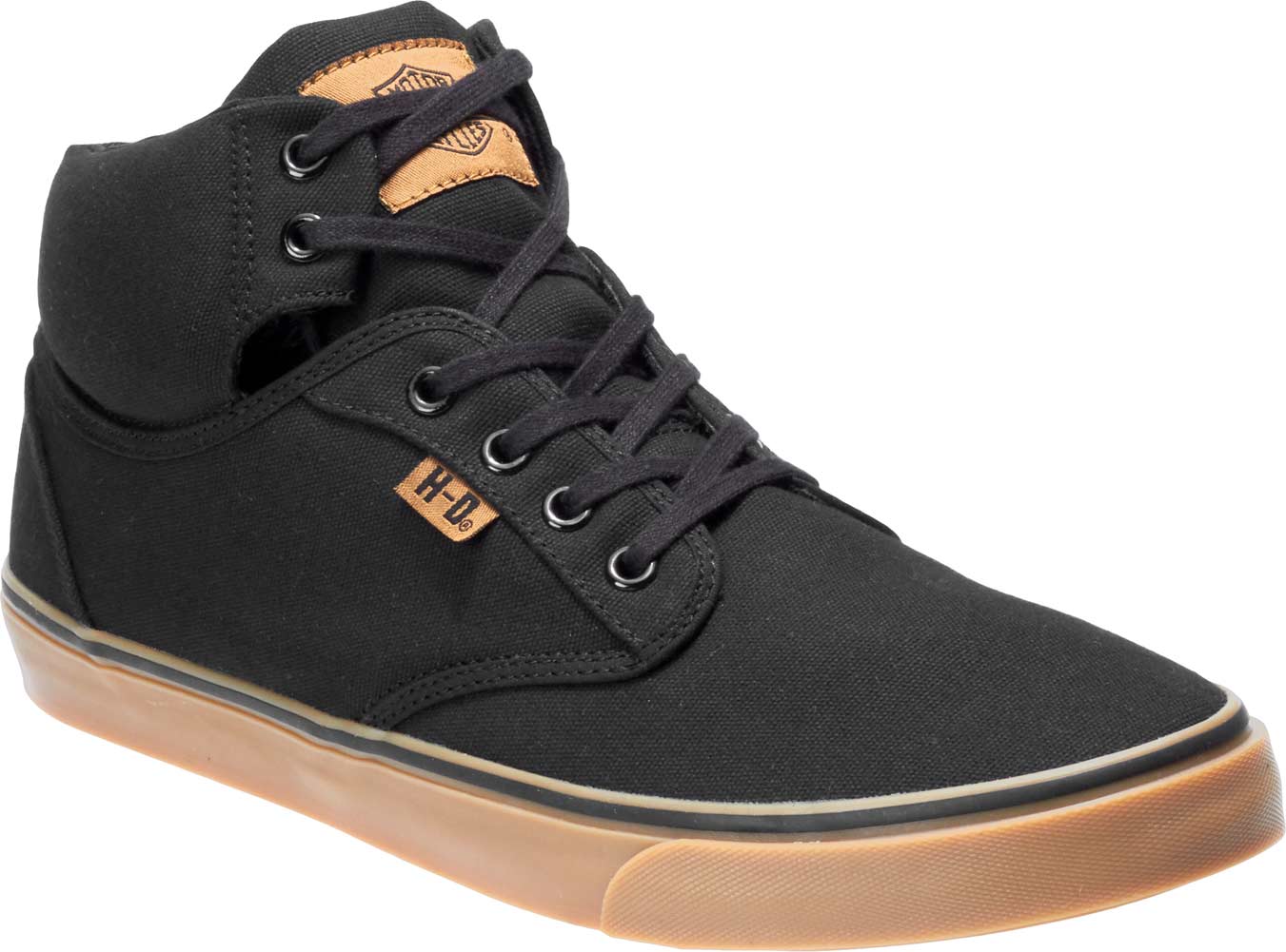 Harley-Davidson® Men's Wrenford Black or Grey Canvas Sneakers
