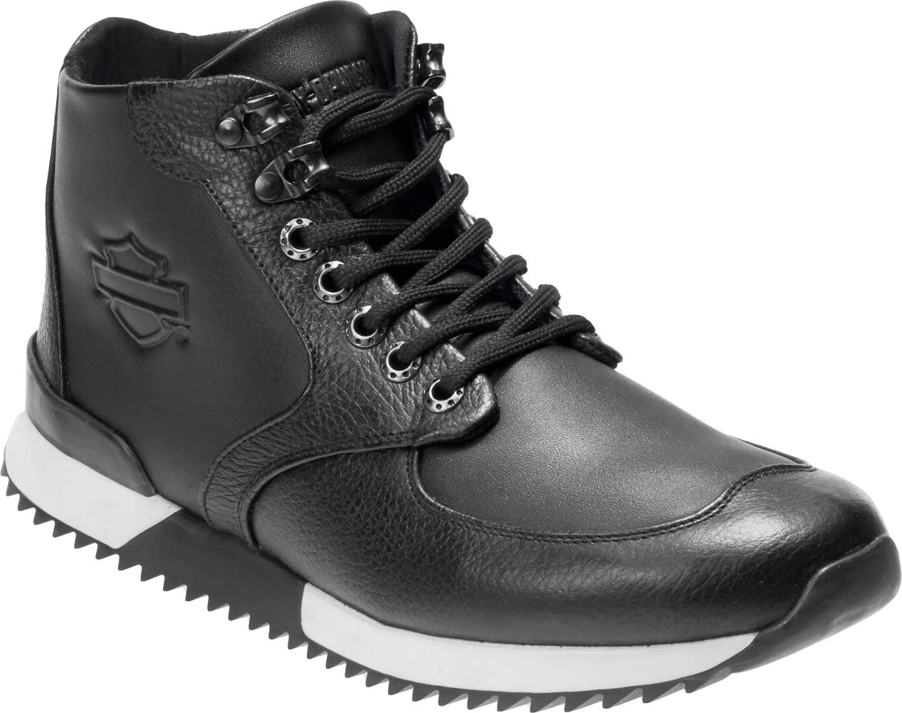 black leather sneakers mens