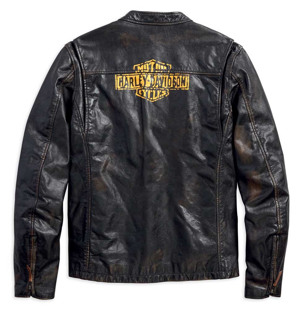 Harley-Davidson Free Shipping - Harley-Davidson Men's Forge Distressed Slim Fit Leather Jacket, Black 97006-18VM - Free Shipping on many products plus Orders Over $99