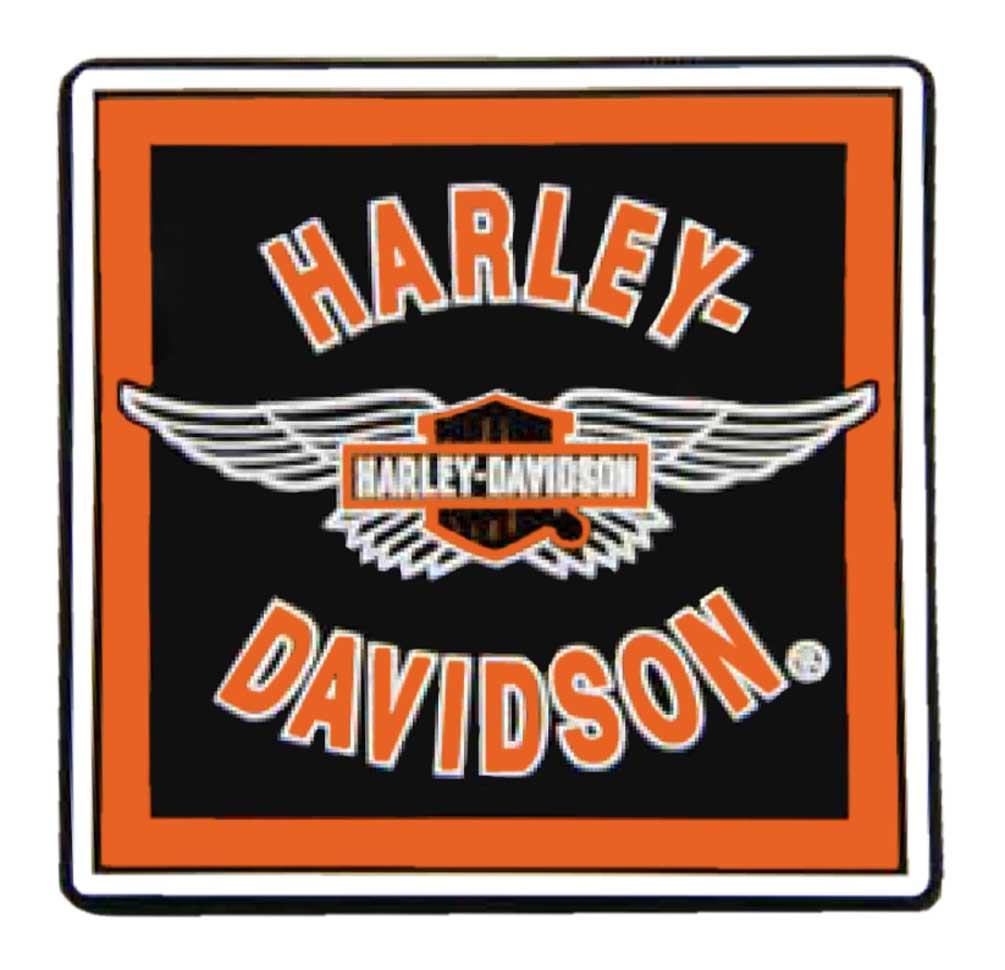 Harley-Davidson Winged Bar & Shield Logo Mile-Tile Rubber Magnet 8007157 - Wisconsin Harley-Davidson