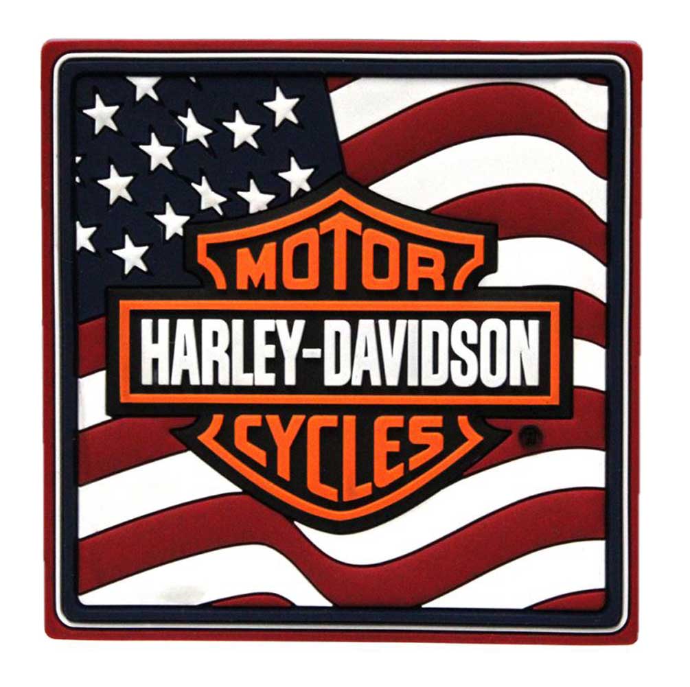 Harley-Davidson American Flag Bar & Shield Logo Mile-Tile PVC Magnet 8003593 - Wisconsin Harley-Davidson