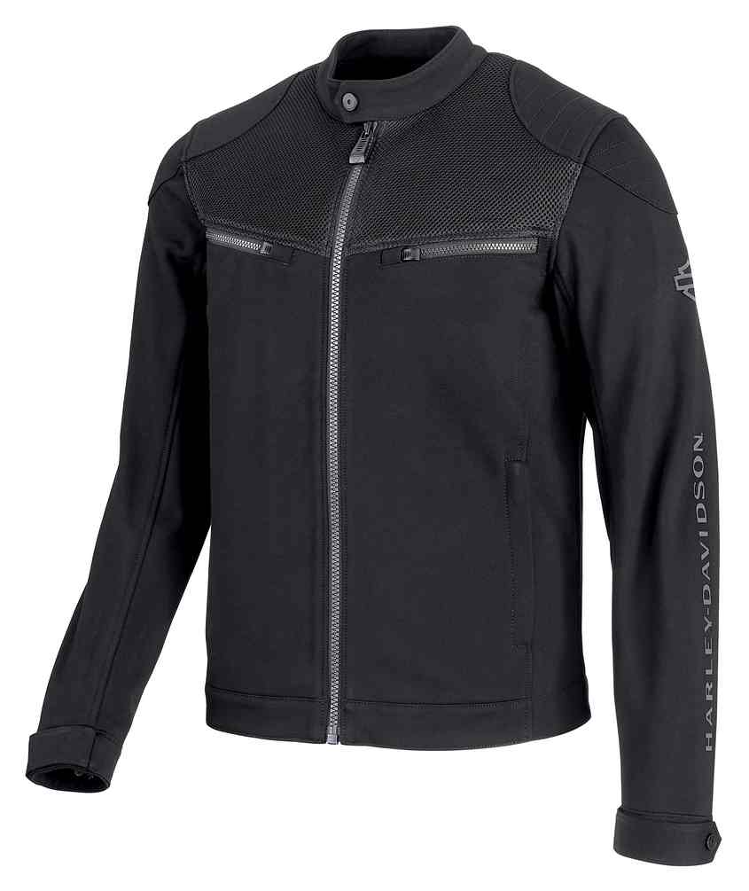 Harley-Davidson Men's 3D Mesh Accent Casual Slim Fit Jacket, Black 98419-19VM - Wisconsin Harley-Davidson