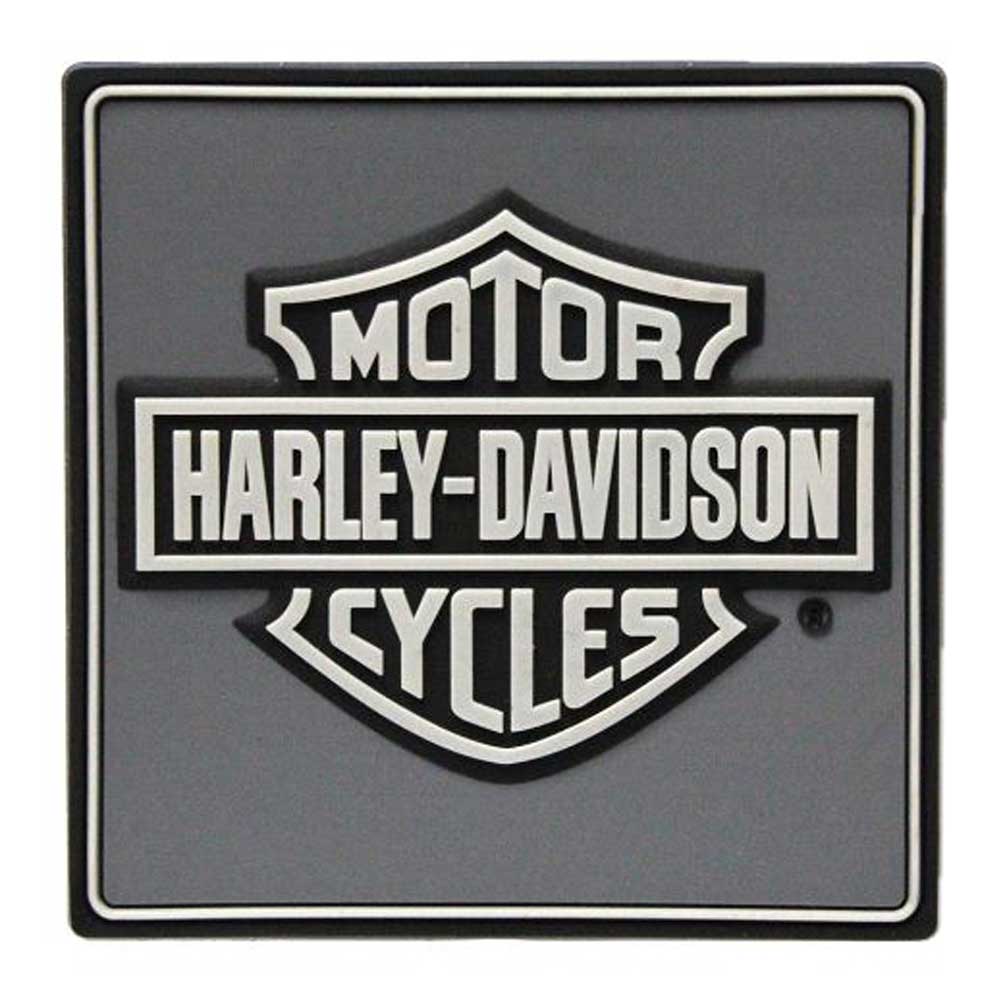 Harley-Davidson Gray & Black Bar & Shield Logo Mile-Tile Rubber Magnet 8003586 - Wisconsin Harley-Davidson