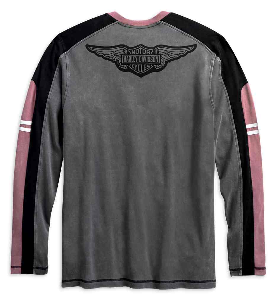 Harley-Davidson Free Shipping - Harley-Davidson Men's Colorblocked Long Sleeve Tee - Asphalt 99159-19VM - Free Shipping on many products plus Orders Over $99