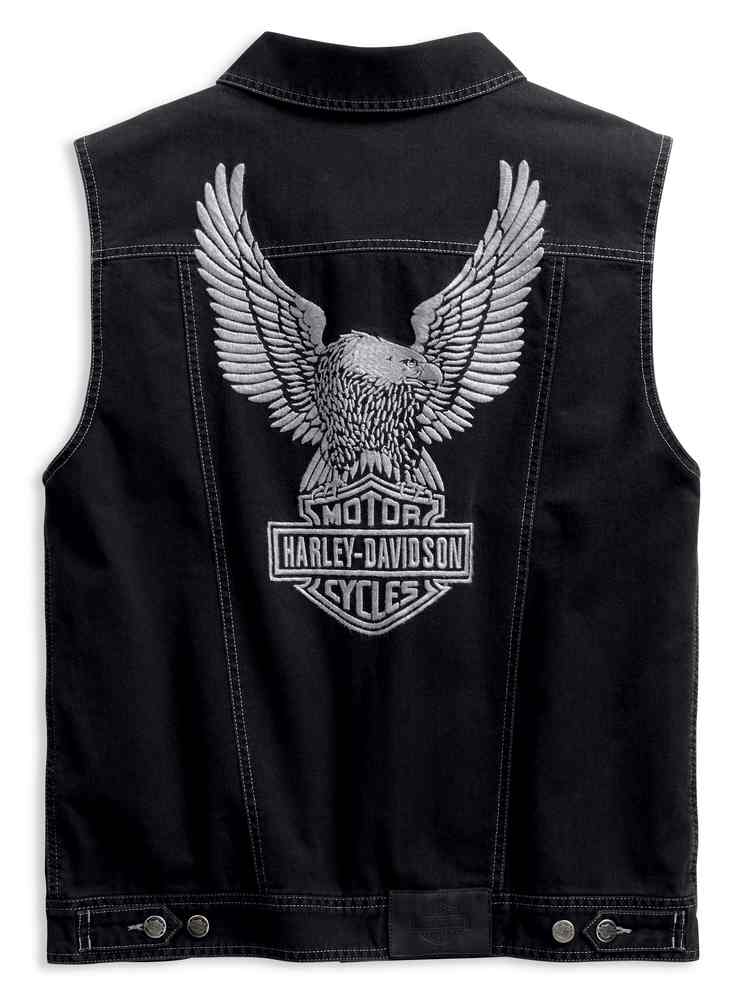 トップス JOKERMAN CHOPPERS FLAMES VEST BLACK Milwaukee Leather DM1331 Men's Black Denim Motorcycle Biker