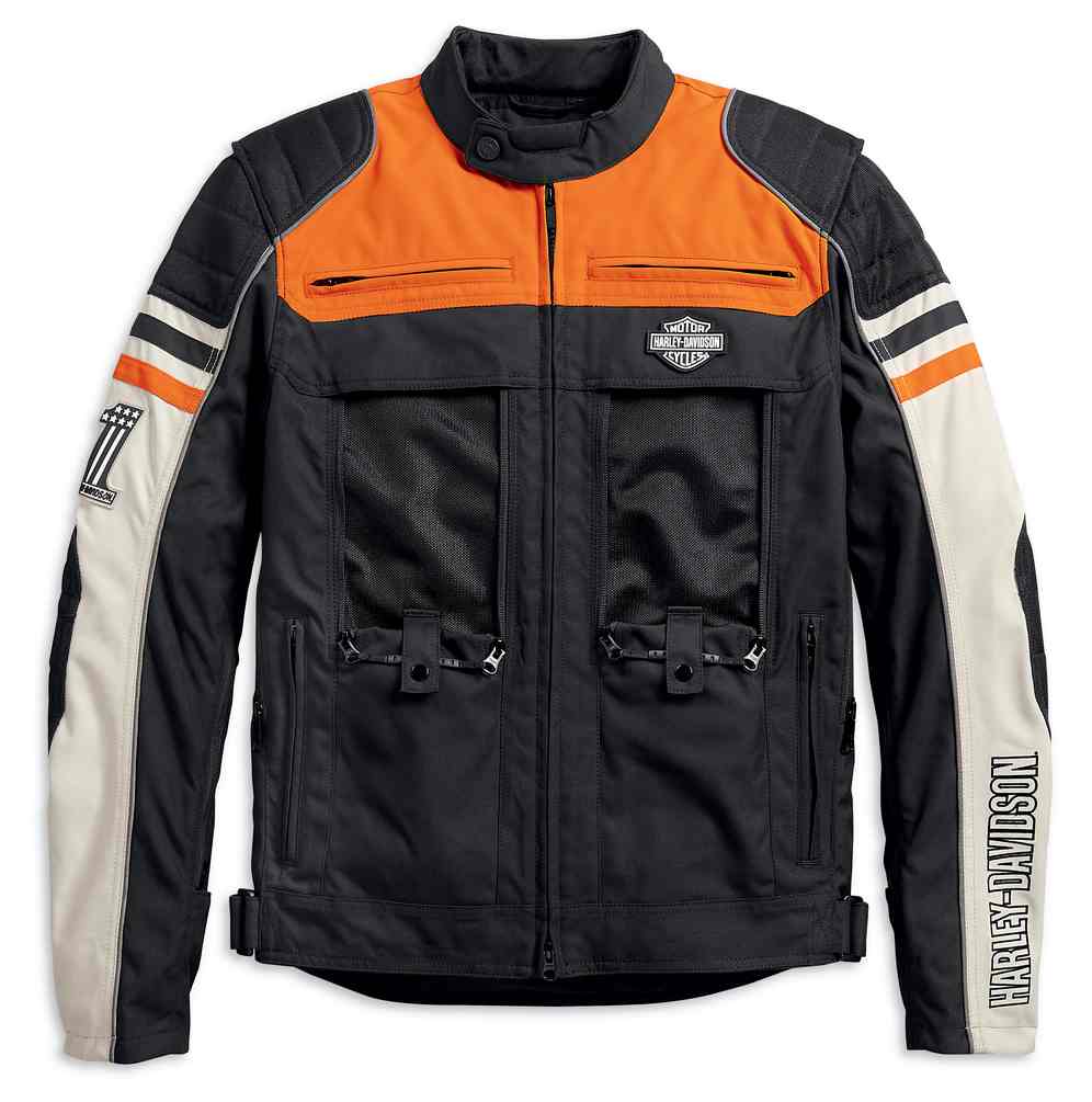 Harley-Davidson Men's Metonga Switchback Lite Riding Jacket, Black 98393-19VM - No Hassle Returns at Wisconsin Harley