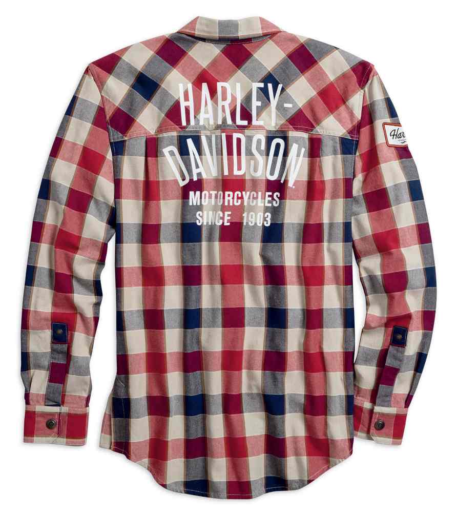 Harley-Davidson Free Shipping - Harley-Davidson Men's #1 Plaid Zippered Slim Fit Long Sleeve Shirt 99194-19VM - Free Shipping on many products plus Orders Over $99