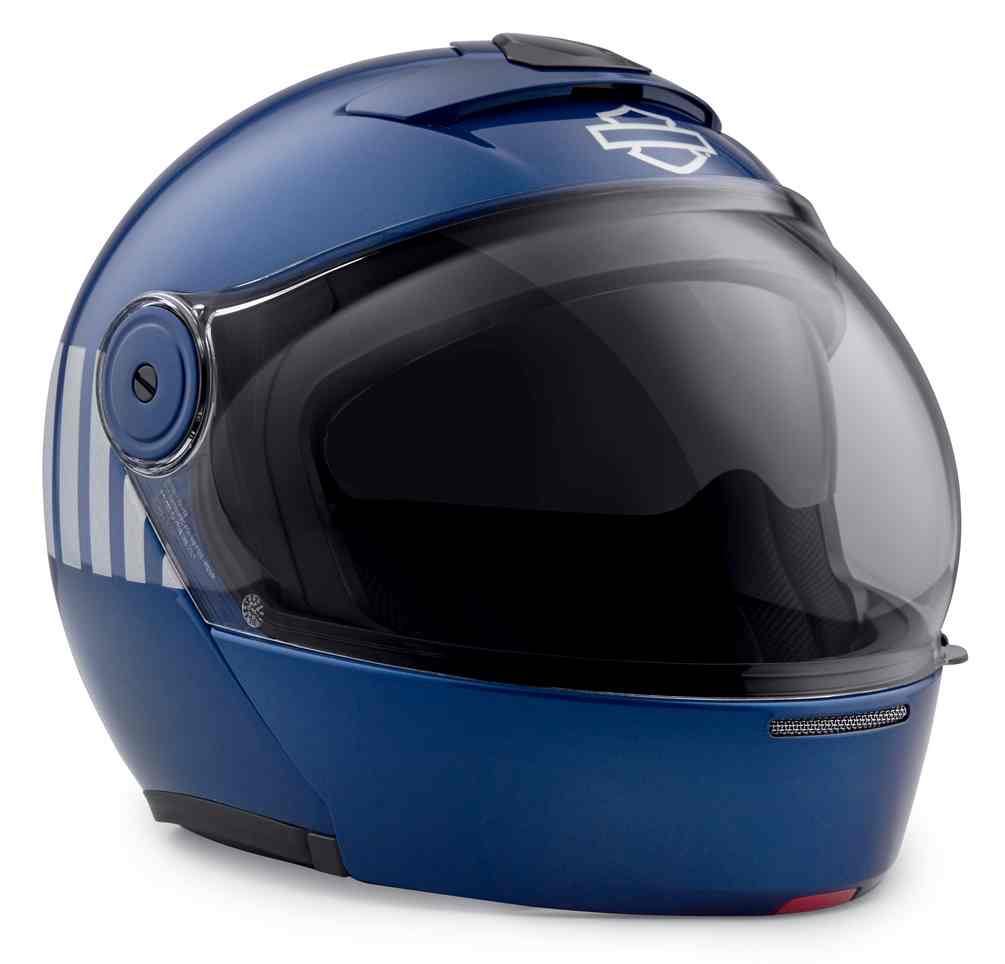 Harley-Davidson Men's Myer J08 Fiberglass Modular Helmet, Fathom Blue 98373-19VX - Wisconsin Harley-Davidson