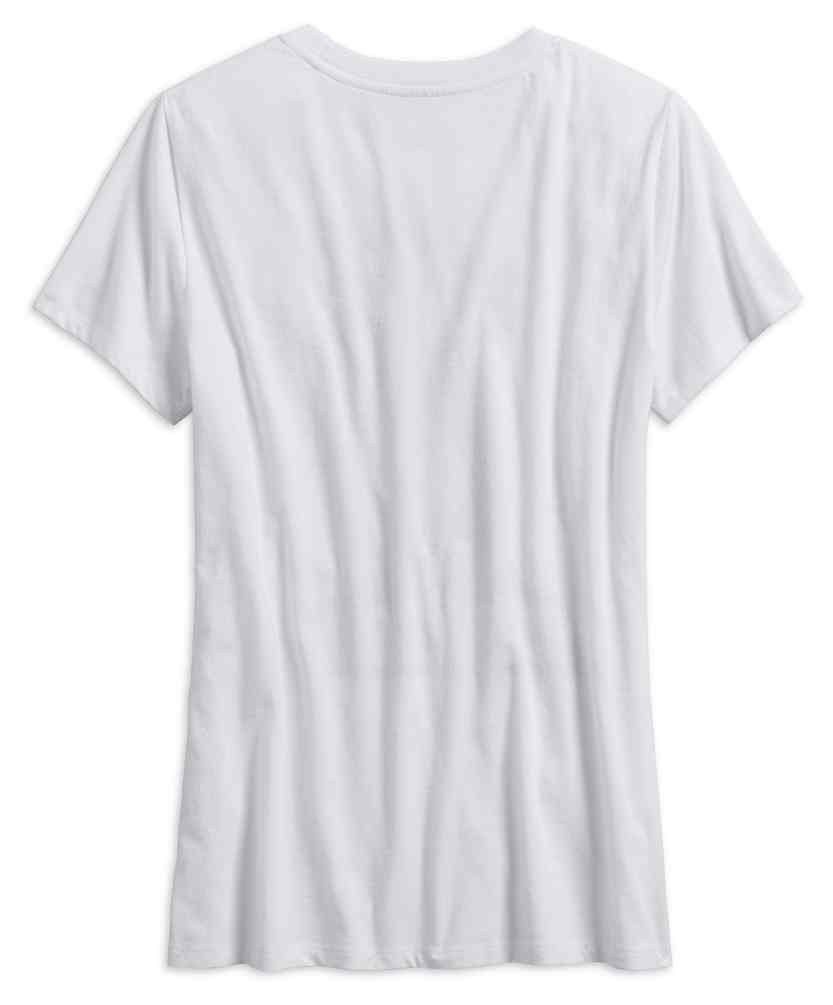 Harley-Davidson Free Shipping - Harley-Davidson Women's Retro #1 Short Sleeve Scoop Neck Tee, White 99238-19VW - Free Shipping on many products plus Orders Over $99