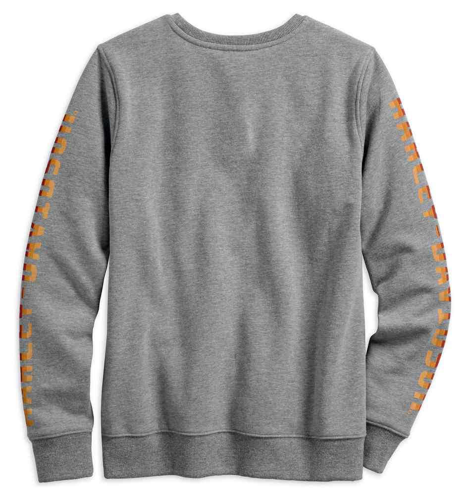 Harley-Davidson Free Shipping - Harley-Davidson Women's Forever Flat Track Pullover Sweatshirt, Gray 99240-19VW - Free Shipping on many products plus Orders Over $99