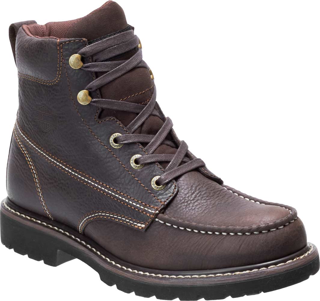 Harley-Davidson Men's Markston 6-Inch Motorcycle Boots D93531 (Brown, 7) - Wisconsin Harley-Davidson