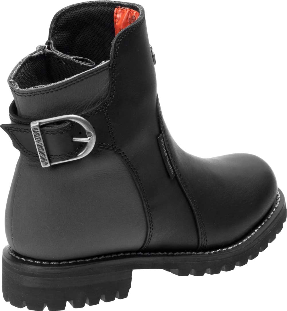 Harley-Davidson Women's Cinder 6-Inch Black Waterproof Motorcycle Boots D87167 - No Hassle Returns at Wisconsin Harley