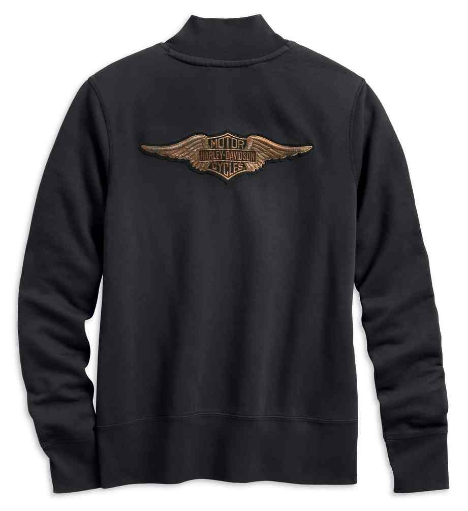 Harley-Davidson Free Shipping - Harley-Davidson Women's Felt Letter 1/4-Zip Pullover, Black 99286-19VW - Free Shipping on many products plus Orders Over $99
