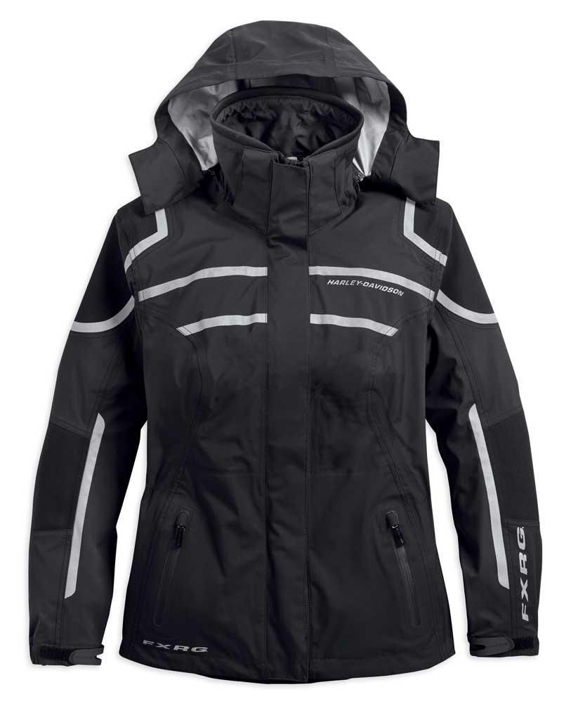 Harley-Davidson Women's FXRG Waterproof Two-Way Zip Rain Jacket 98342-19VW - Wisconsin Harley-Davidson