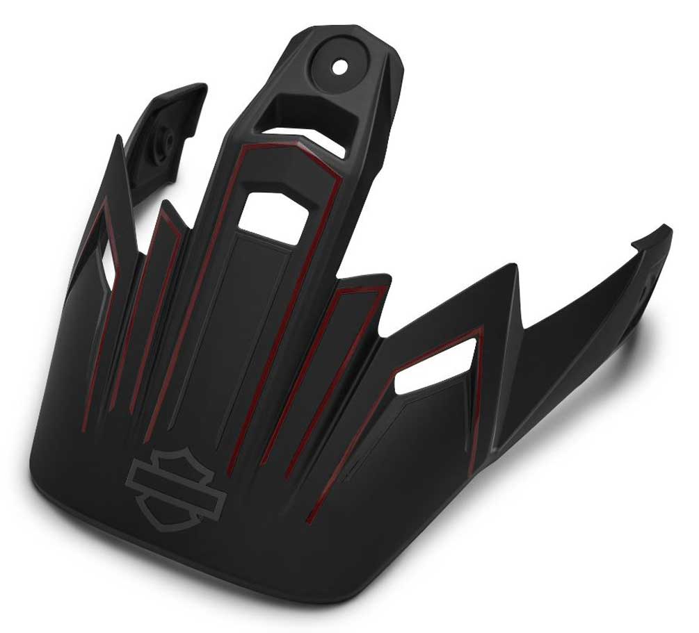 Harley-Davidson Bell B15 Replacement Visor - Matte Black Finish 98201-18VR - Wisconsin Harley-Davidson