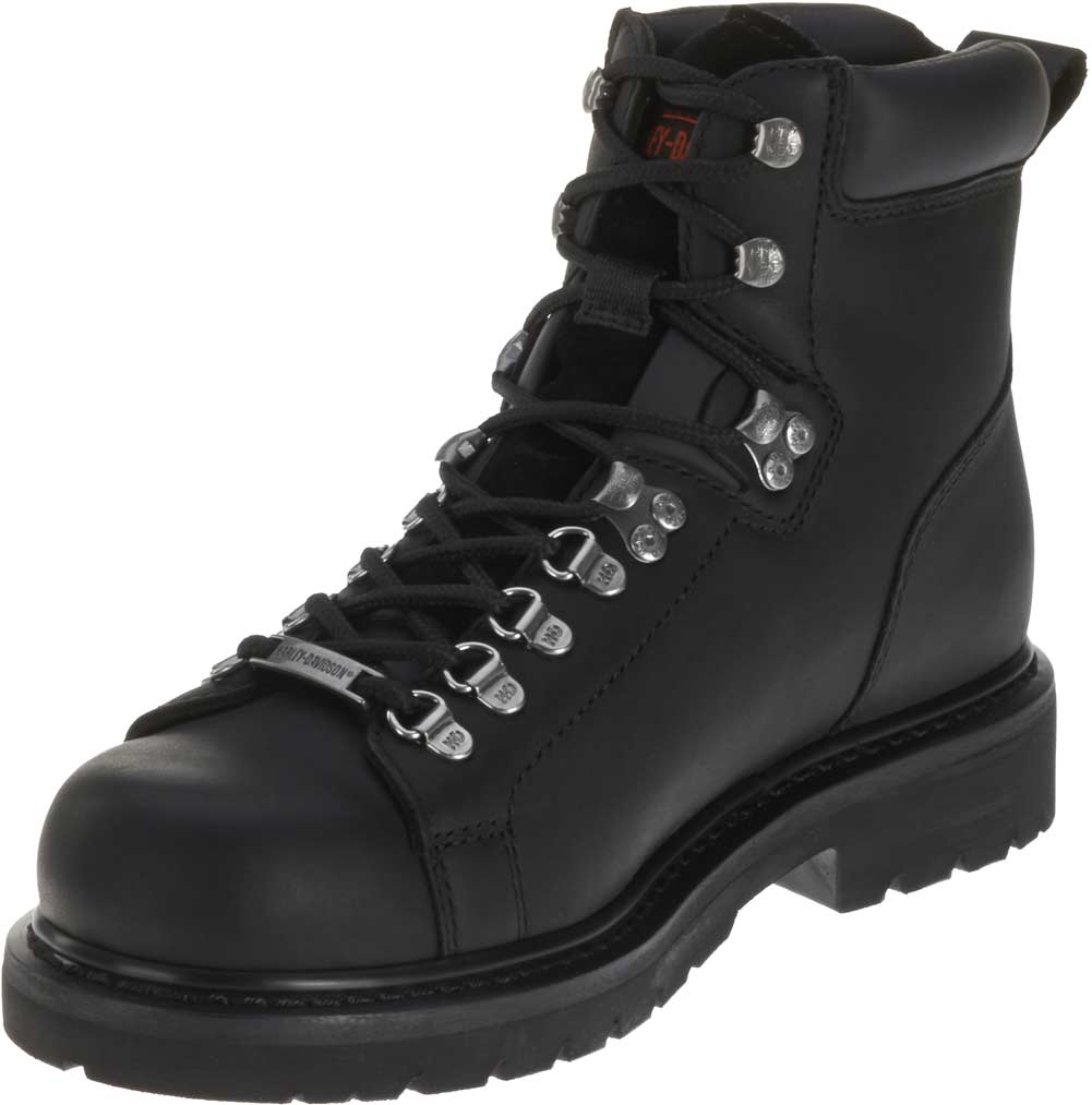 steel toe motorcycle boots black