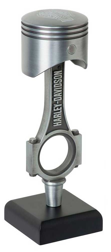 Harley-Davidson® Custom Piston Tap Handle w/ Wooden Display Stand