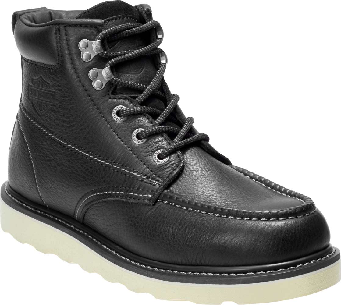 Harley-Davidson Men's Bosworth Black or Brown Safety Toe Boots D93573 D93574 - Wisconsin Harley-Davidson