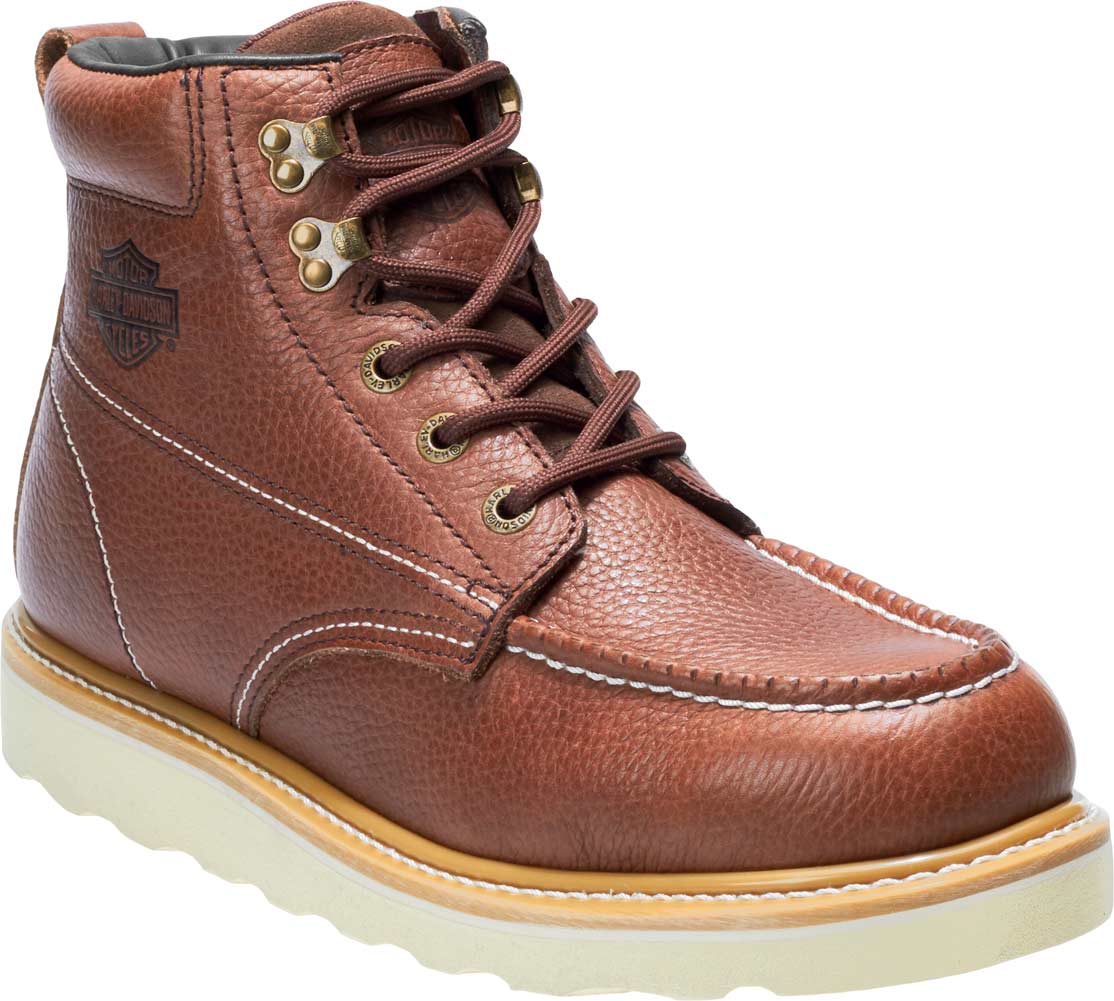 Harley-Davidson Men's Bosworth 5-Inch Safety Toe Work Boots D93574 (Brown, 7.5) - Wisconsin Harley-Davidson