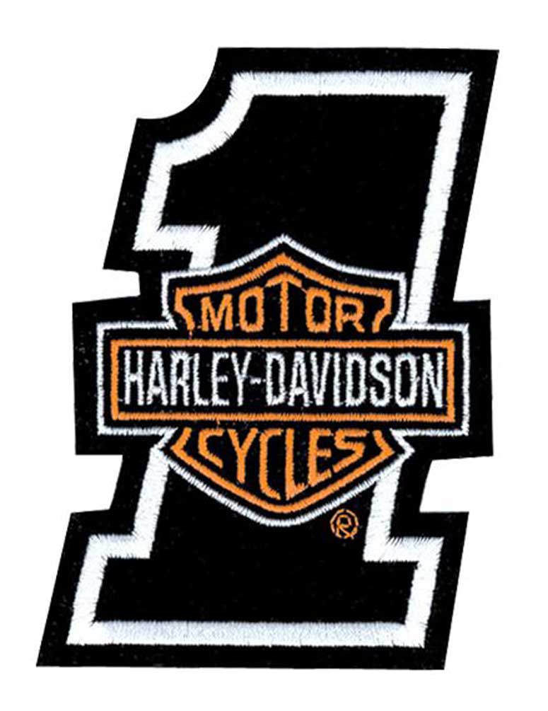 Harley-Davidson 3in. Embroidered Reflective Round B&S Logo Emblem Sew-On  Patch, Harley Davidson 