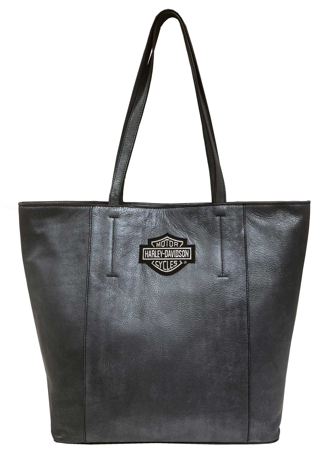 Harley-Davidson® Women's B&S Travel Leather Tote Bag - Silverado  99516-SILVER