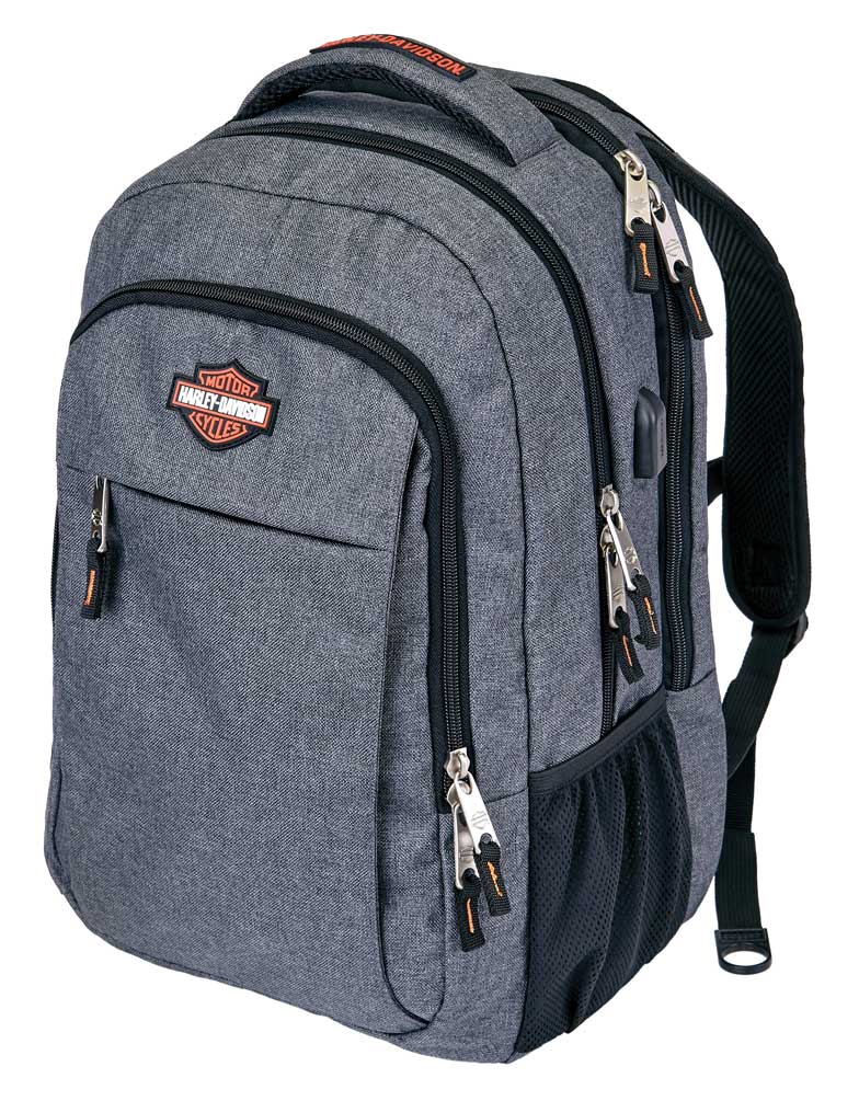 Harley-Davidson® Smart Hi-Tech Backpack w/ External USB Port