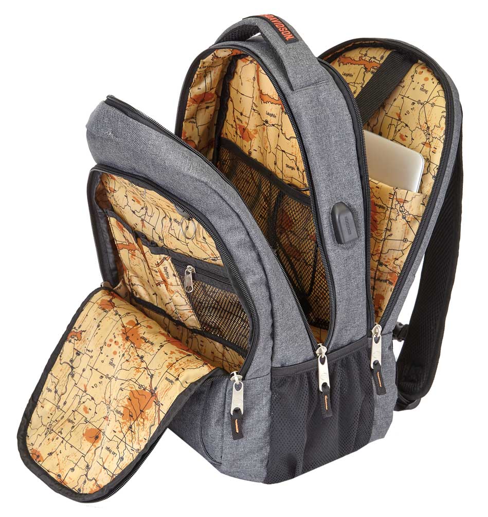 Harley-Davidson® Smart Hi-Tech Backpack w/ External USB Port -Black or Gray 99125