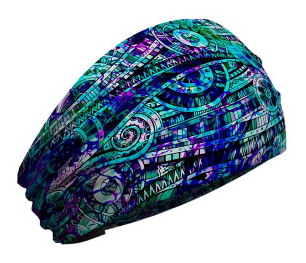 That's A Wrap Women's Kaleidoscope 2-in-1 Knotty Band - Blue KB2111-BLUE - Wisconsin Harley-Davidson