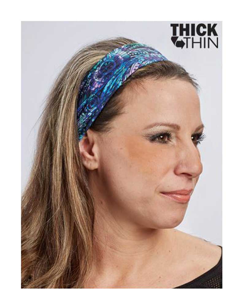 Harley-Davidson Free Shipping - That's A Wrap Women's Kaleidoscope 2-in-1 Knotty Band - Blue KB2111-BLUE - Free Shipping on many products plus Orders Over $99